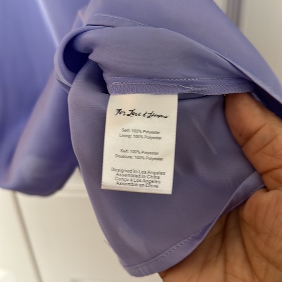 FOR LOVE & LEMONS LILAC JACKPOT RUFFLE UNDERWIRE MINI SLIP DRESS SIZE SM… - Picture 9 of 16